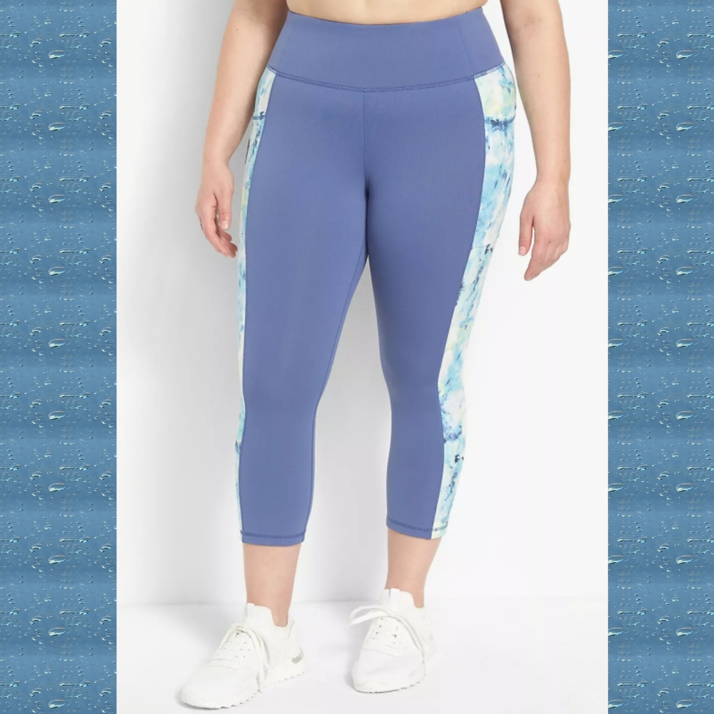 NWT 18/20 LANE BRYANT LIVI ACTIVE CROPPED LEGGINGS
